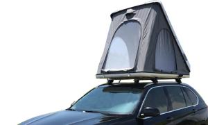 Wholesale Triangle Hard Shell Car Roof Top Tent , Stainless Steel Pole Small Roof Top Tent from china suppliers