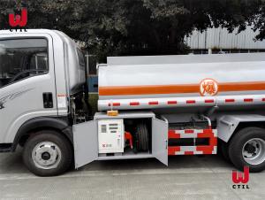 Wholesale CDW 6 Wheel 4x2 Oil Tanker Truck 4000l Fuel Tank Truck from china suppliers