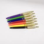 Plastic Advertising Multicolor Ballpoint Pen Custom Logo Printed 0.7mm