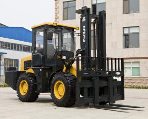 Wholesale 4WD Forklift 5 tons Rough Terrain Forklift Truck CPCY50 All Terrain Forklift 4x4 Forklift from china suppliers