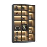 Modern Light Living Room Furniture Wine Cabinet Display Stainless Steel
