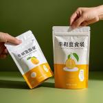 100% Recyclable Kraft Packaging Bags with Window Design Custom Logo Bulk Order