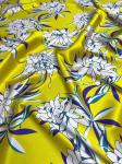 100% Silk 20MM China Yellow Rose Women Fashion Dress