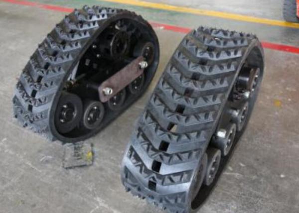 320mm Width Crawler Rubber Track Systems For Tractors Front Wheels ISO9001