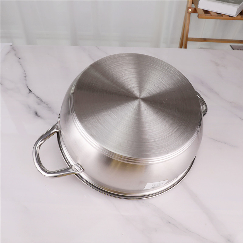30cm Stainless Steel Double Bottom Cookware Steamer Pot Set