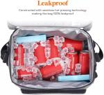 Soft Sided Custom Insulated Cooler Bag For Groceries Lunch Box Tote Office 24