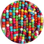 Wholesale Howlite Round Stone Loose Beads Turquoise Loose Beads Round Beads