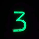 Customized Reflective House Numbers Signs Glow In The Dark For Street Door