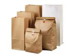 Flat Brown Kraft Heat Seal Bags Customized Size Food Grade Delicate Flexo Print