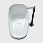 Sustainable Freestanding Bathtub Accessories Chrome Finish SS Faucet For