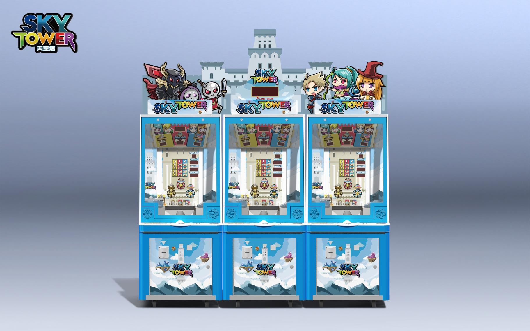 1000W High Income Redemption Arcade Machines Coin Pusher Build Sky Tower Game