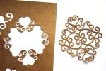 Magnetic steel dies cuts embosses Scrapbook Templates Rectangular hollow lace