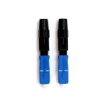 Blue Color SM Fiber Optical Fast Connector For FTTH CATV Telecommunication