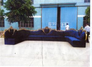 Wholesale ISO Commercial U Shape Booth Connected Round Nightclub Luxury Bench Sofa from china suppliers
