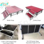 Durable adjustable legs aluminum stage platform for event rental