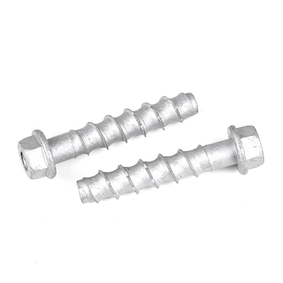 Stainless Steel M10 60mm Hex Flange Thread Rod Concrete Anchor Masonry Screw Bolt