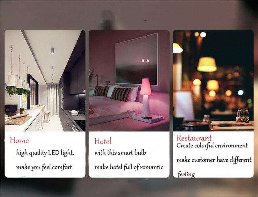 RGB E27 Wireless Led Rotating Disco Ball Light Sound Control Mode