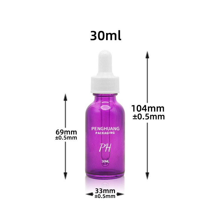 30ml Amber Boston Bottle White Pump Sprayer Glass Essential Oil Bottle