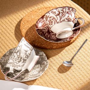 Wholesale Ceramic Type Porcelain 2024 Year Cup 200ml Chinese Year Mug Gift Coffee Cup And Saucer from china suppliers
