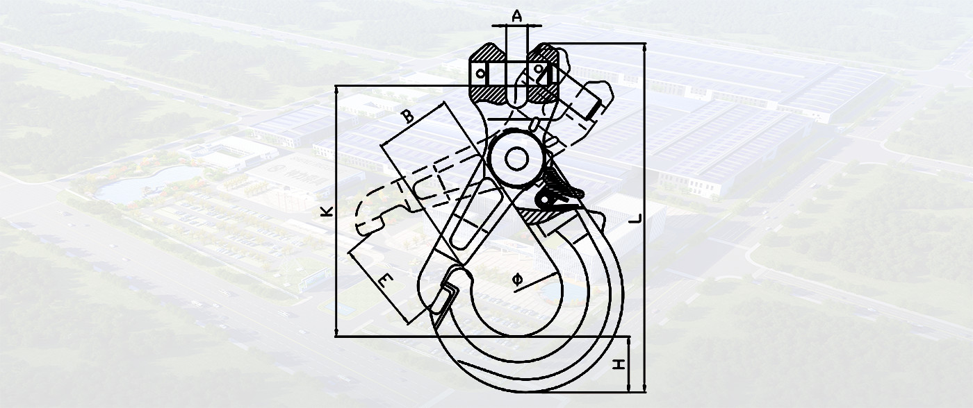 SLR771-CLEVIS SELF-LOCKING HOOK