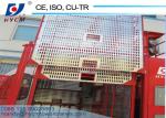 Orange 1000KG Construction Lift Mini Electric Hoist with Single Cage