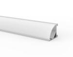 Led Aluminum Strip Profile For Supermarket Cabinet with PMMA W16mm Magnetic