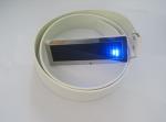 Custom flashing led message display belt buckle