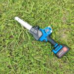 21V Cordless Electric 8 Inch 10 Inch Chain Saw Lithium Battery Wood Cutting