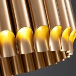 Led Chandelier For Living Dining Room Luxury Gold Stainless Steel Lamp Modern