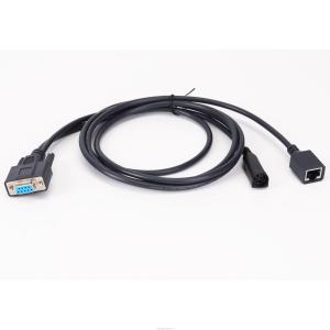 Wholesale Flexible D SUB Cables DB9 Pin Female To RJ45 And 3 Pin DIN Jack Extension Cable Shielded from china suppliers