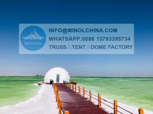 Wholesale Outdoor 850gsm PVC Geodesic Dome Tent HotDIP Galvanized from china suppliers
