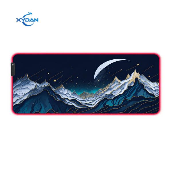 XYDAN Custom Large Extended RGB Mouse Pad LED Natural Rubber Mutispandex