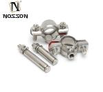 Metric Measurement Stainless Steel SS304 Round Pipe Fitting Holder Clamp for