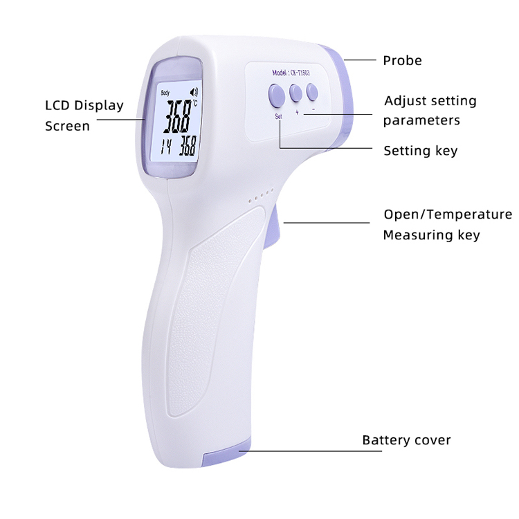 Fever Body Infrared Thermometer , No Contact Infrared Thermometer Surface Mode