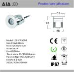 Step light led stair light 1W IP67 LED underground light/LED underground light