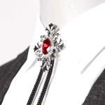 Red Diamond Collar Lapel Pin For Shirt Collar 5.2cm×5.8cm Size