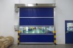 Industrial Colorful PVC High Speed Roll Up Door Stronger Wind Bar In External