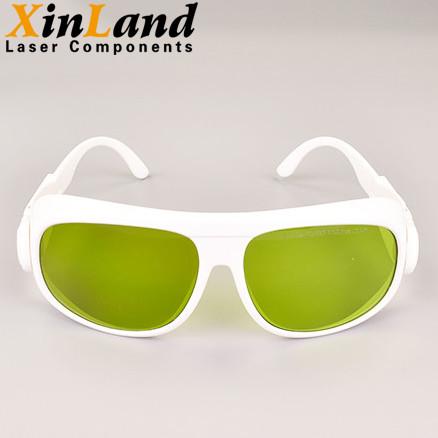 1070nm Fiber Laser Safety Glasses OD4+ VLT60% Green Lens Protective Laser