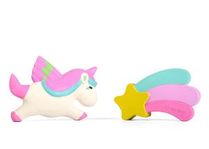 Wholesale TPR Indestructible Rubber Dog Toys Star And Unicorn Shaped Floating from china suppliers