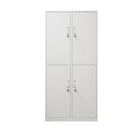 0.7mm 4 Door Metal Lockers Staff Metal Storage Wardrobe Powder Coating