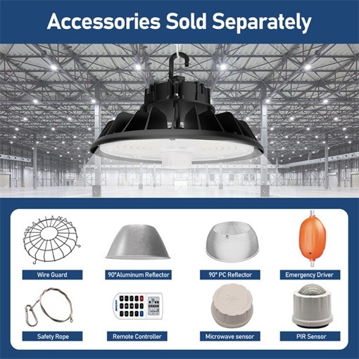 USA In Stcok UFO Led High Bay Lights 200W 3CCT Adjustable Highbay Light Industrial Lighting Commercial
