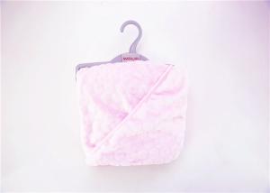 Wholesale 100% Polyester Baby Swaddle Blankets Knit Flannel Toddler Hooded Towel 240G from china suppliers