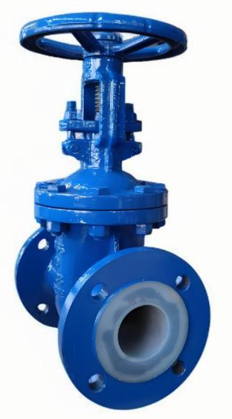 PN0.6~1.6MPa Fluorine Lined Flanged Stainless Steel Stop Valve For Harsh