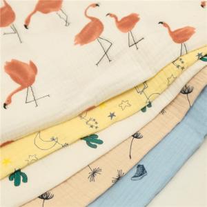 Wholesale Antibacterial Organic Cotton Muslin Fabric Ultra Soft Breathable from china suppliers