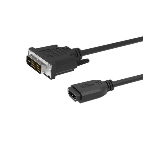 OEM ODM 24K gold plated DVI to HDMI cable Female HDMI to DVI cable 24+1 pin high