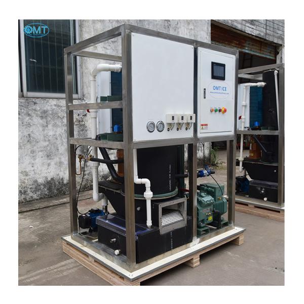 Industrial Ice Tube Maker Machine with 1000kg Ice Storage Capacity and Stainless
