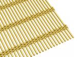 Fluorine Carbon Gold Color Decorative Metal Mesh Divider For Screen Partition