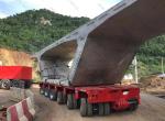 Hydraulic Lifting Heavy Duty Modular Lowboy Truck Semi Trailer with 200t Load