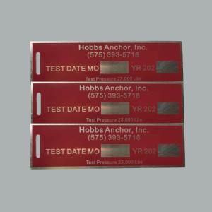 Wholesale Brushed Blank Aluminum Name Plate Tag Metal Non Flammable For Machine from china suppliers