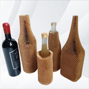 Wholesale Craft Kraft Honeycomb Wrapping Paper Mesh Set Cosmetic Glass Bottle Packing Shockproof from china suppliers
